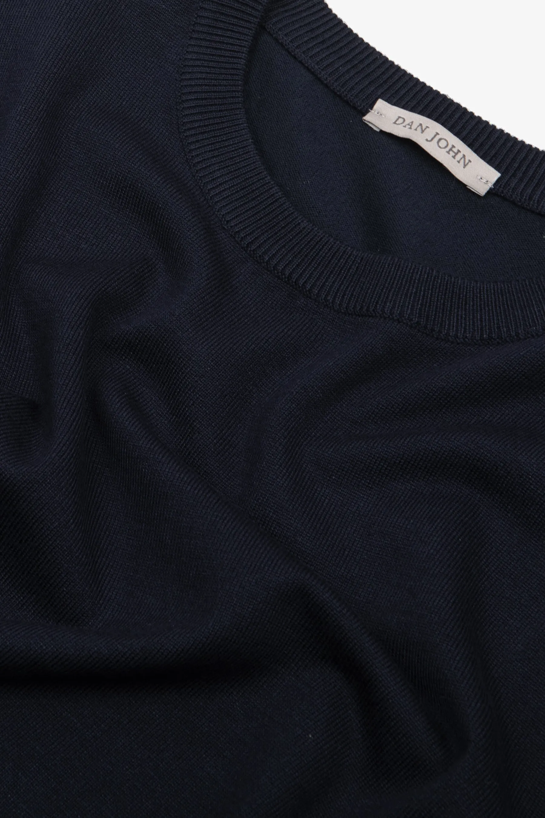 Maglia girocollo basic blu
