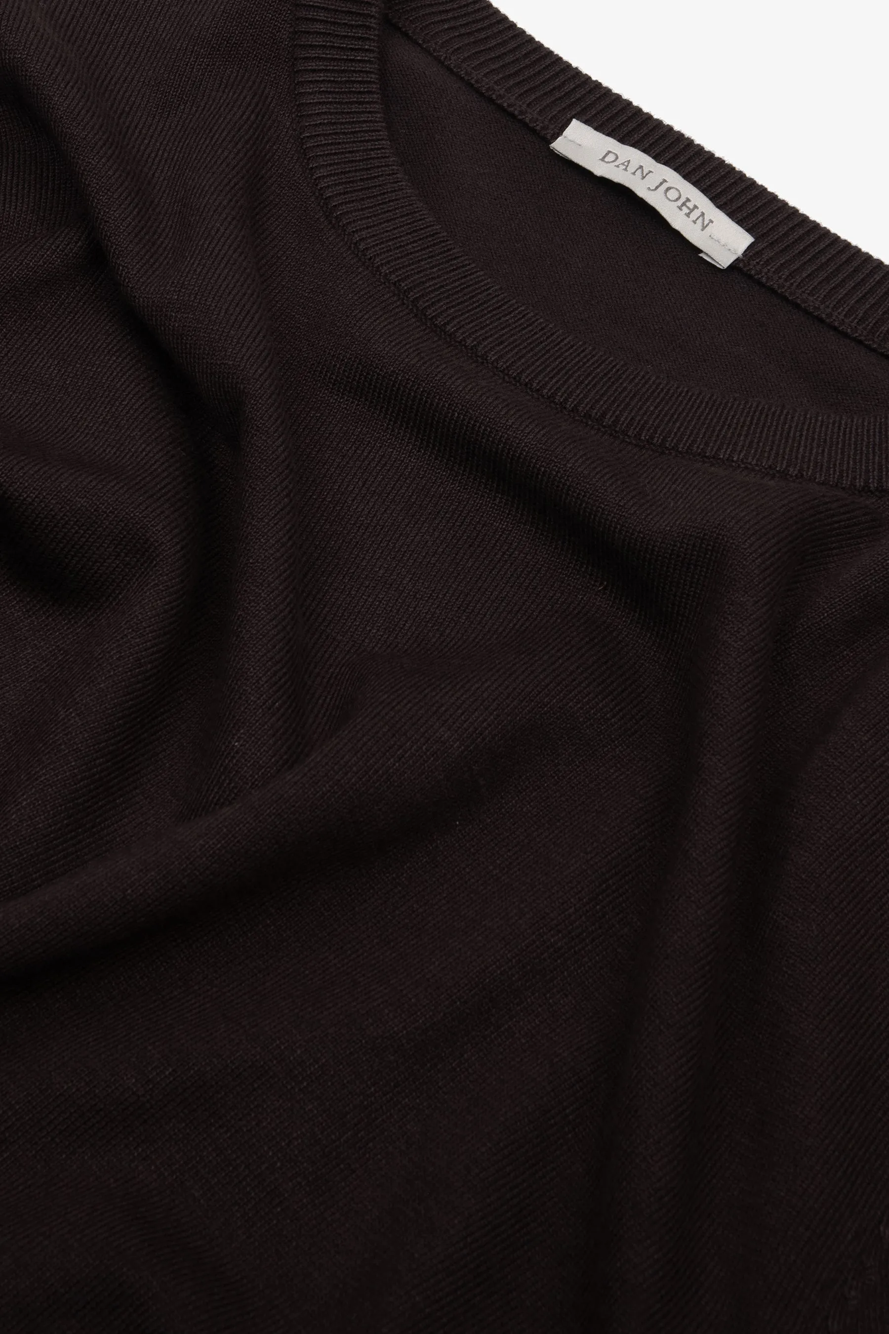 Maglia girocollo basic marrone