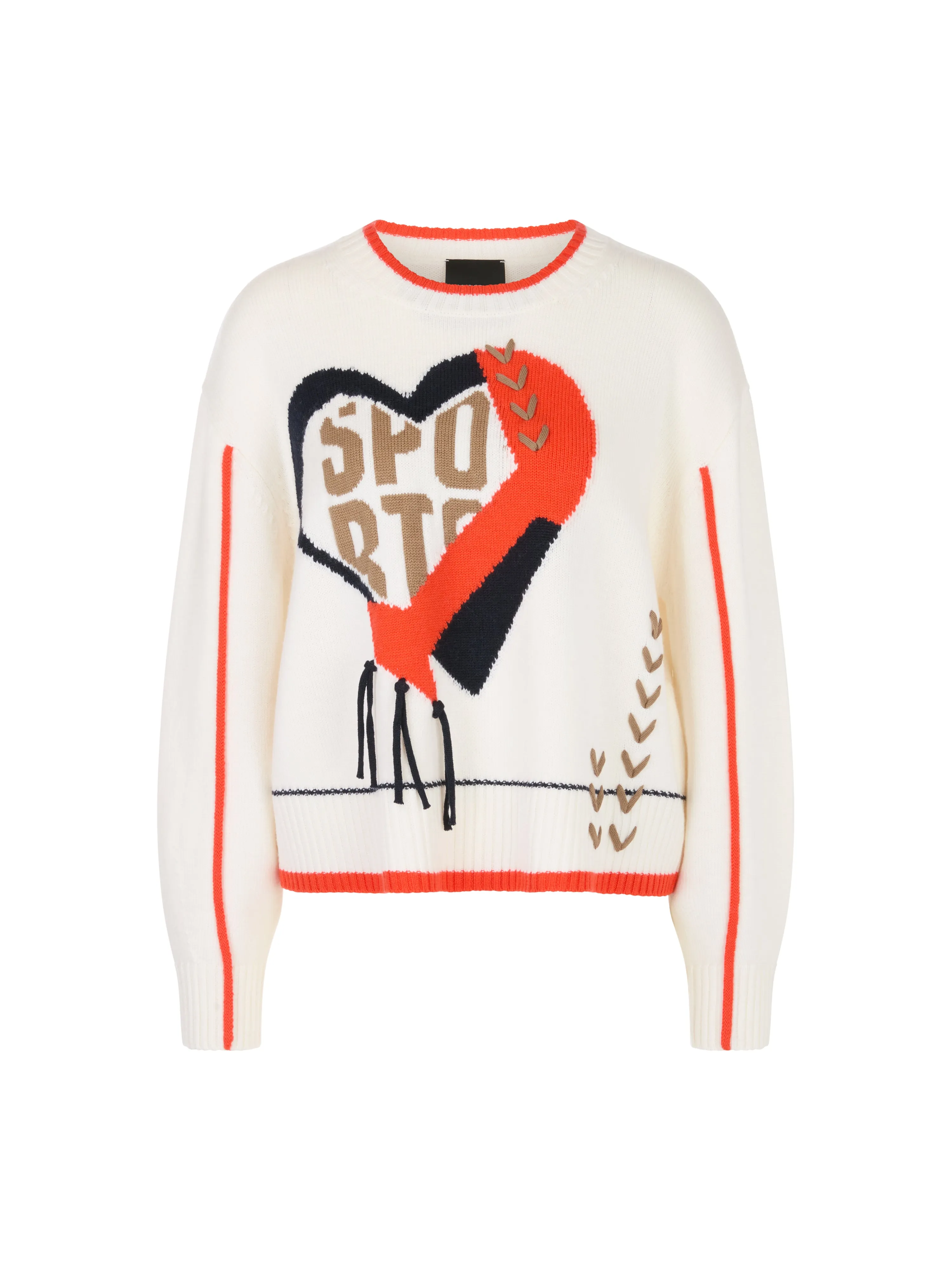 MARC CAIN Cream Heart Sweater