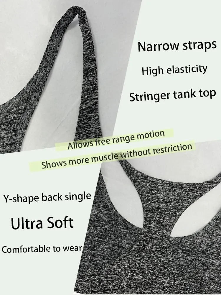 Mens Stringer Bodybuilding Tank Tops Y Back Gym Workout Training Stretch Polyester Quick Drying Low Cut Muscle Shirt