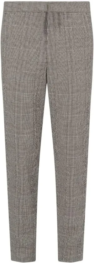 Men's Suit Pants Houndstooth Casual Dress Tuxedos Trousers