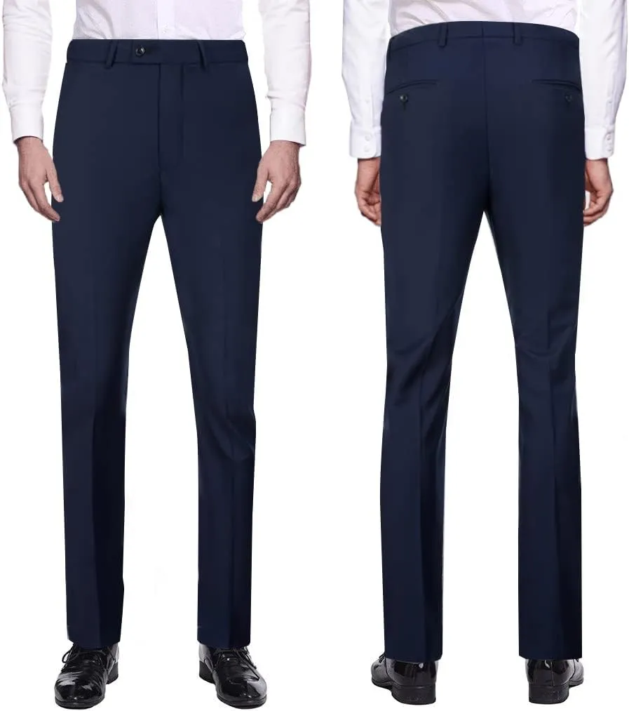 Mens Suits Vest Pants Set 2 Pieces Slim Fit Wedding Groomsmen Suit for Men Formal