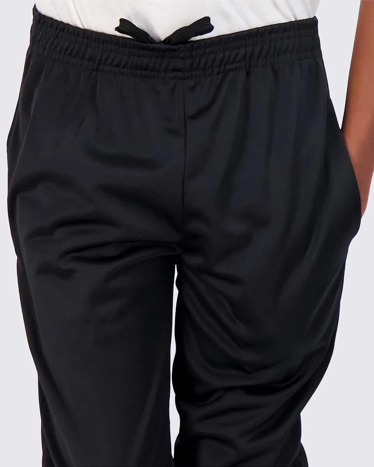 Real Essentials 3 Pack: Boy's Active Athletic Casual Jogger Sweatpants with Pockets