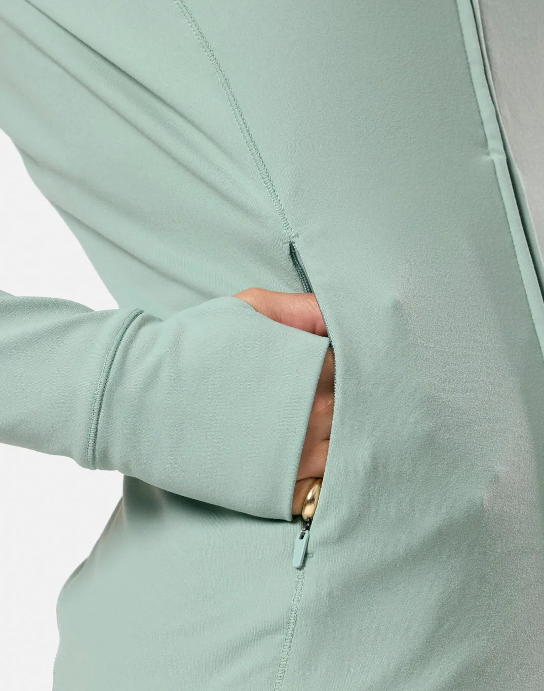 Relentless Full Zip in Summer Green