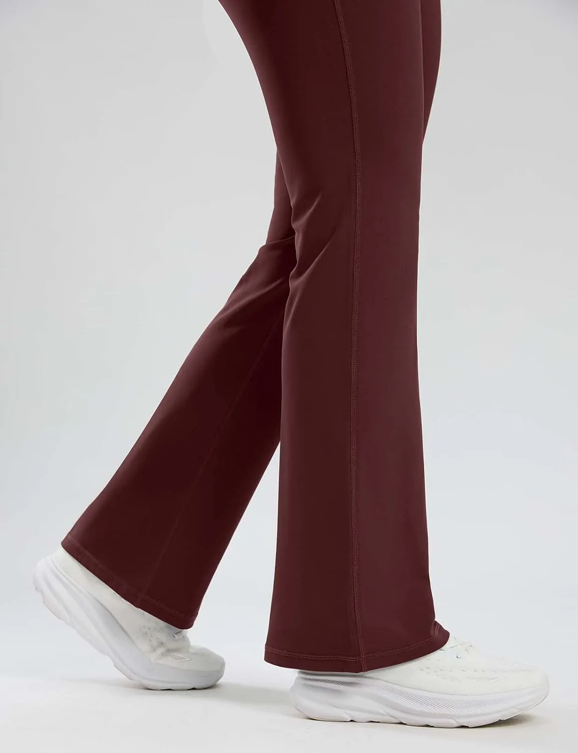 Seamaid Fleece Lined Pants Women 30" Water Resistant Flare Leggings Winter Bell Bottom Yoga Pants with Pockets Hiking