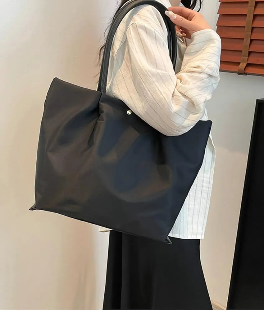 Slouchy Nylon Multiple Pockets Tote Bag Women Trendy Underarm Shoulder Hobo Bags Crossbody Purse Satchel Tote Handbag
