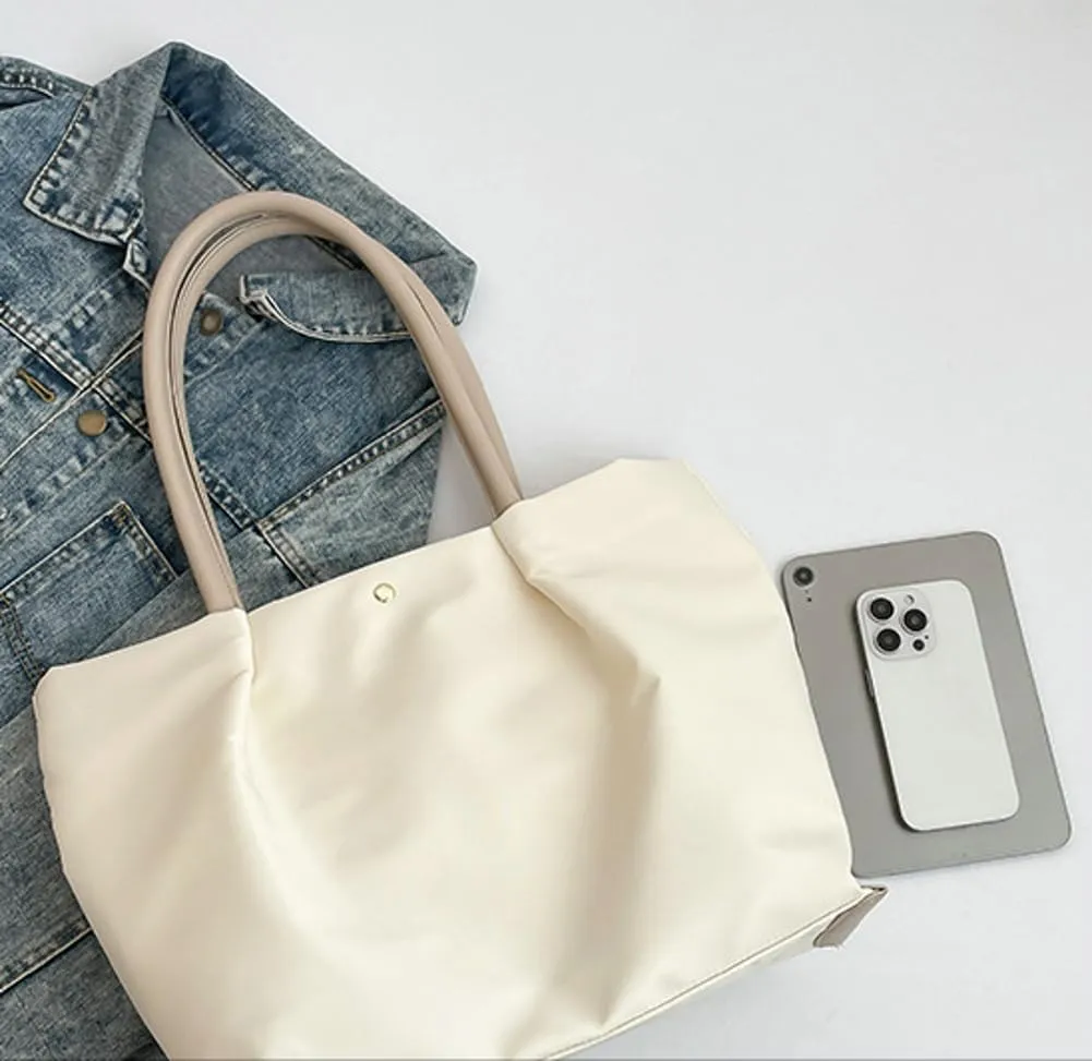 Slouchy Nylon Multiple Pockets Tote Bag Women Trendy Underarm Shoulder Hobo Bags Crossbody Purse Satchel Tote Handbag