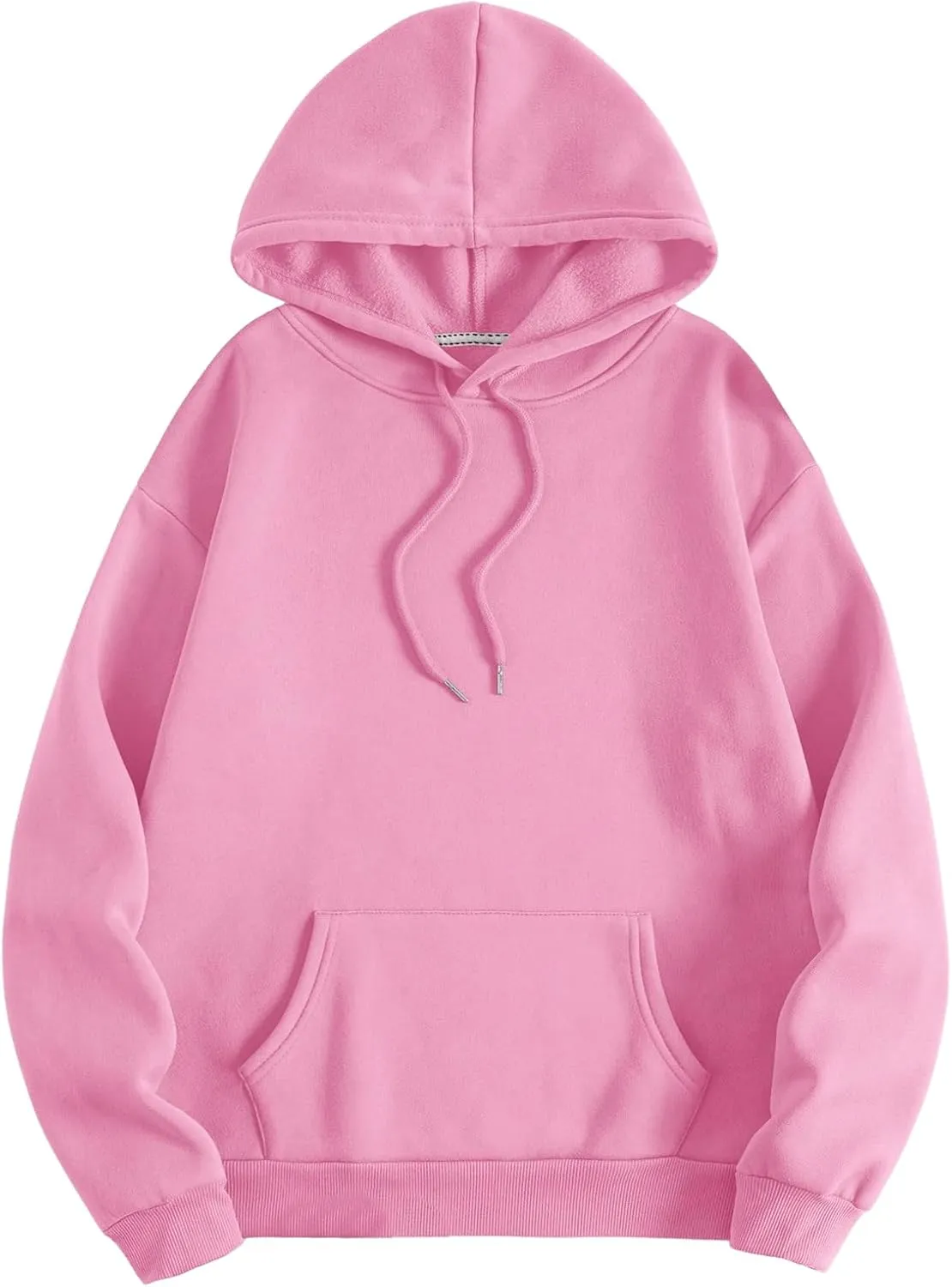 SOLY HUX Hoodies for Women Drawstring Long Sleeve Drop Shoulder Pullover Sweatshirt with Pocket
