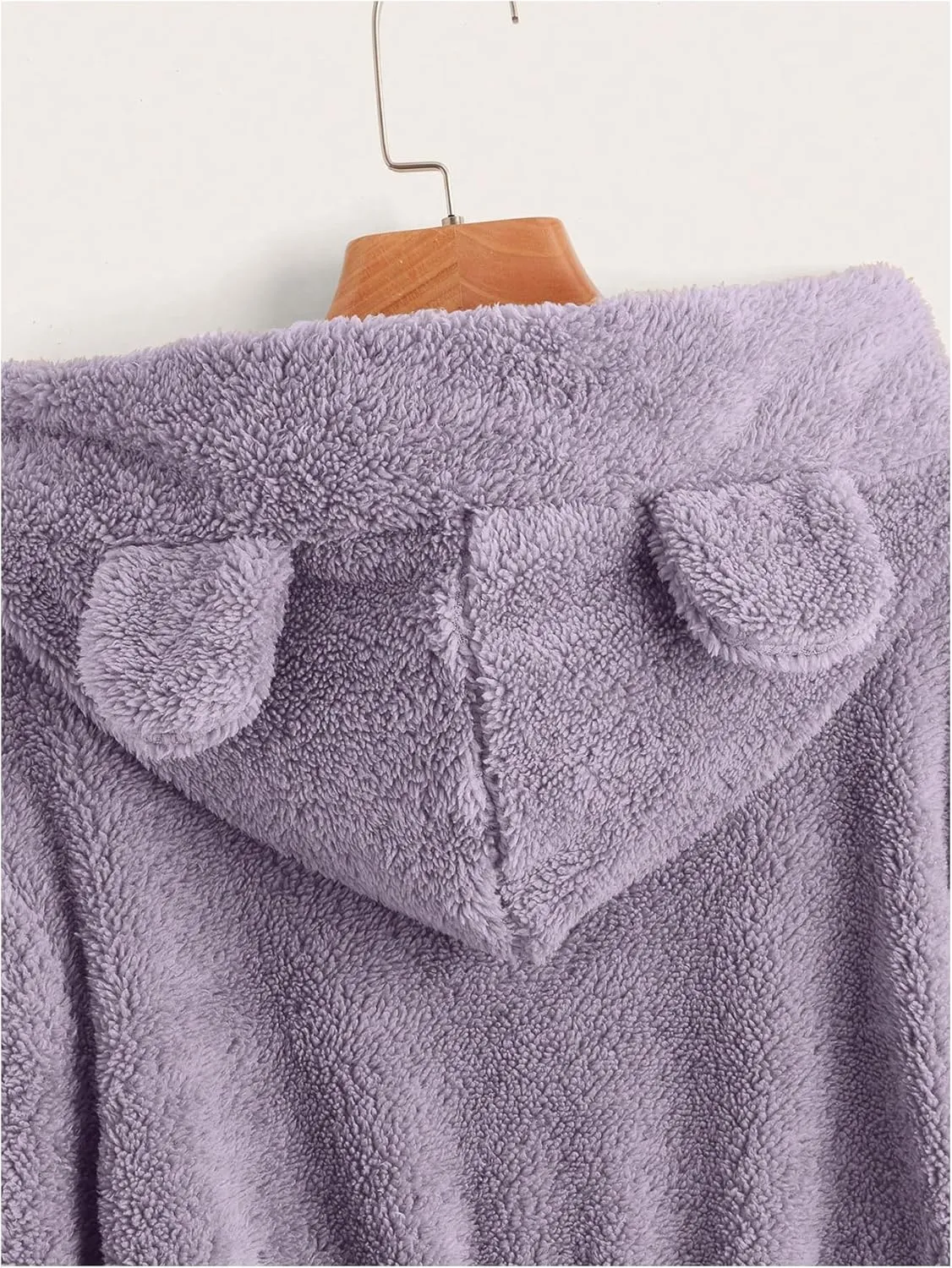 SOLY HUX Women's Cropped Hoodies Long Sleeve Bear Fuzzy Sweatshirt Cute fleece Pullover Tops Teen Girls Preppy hoodie