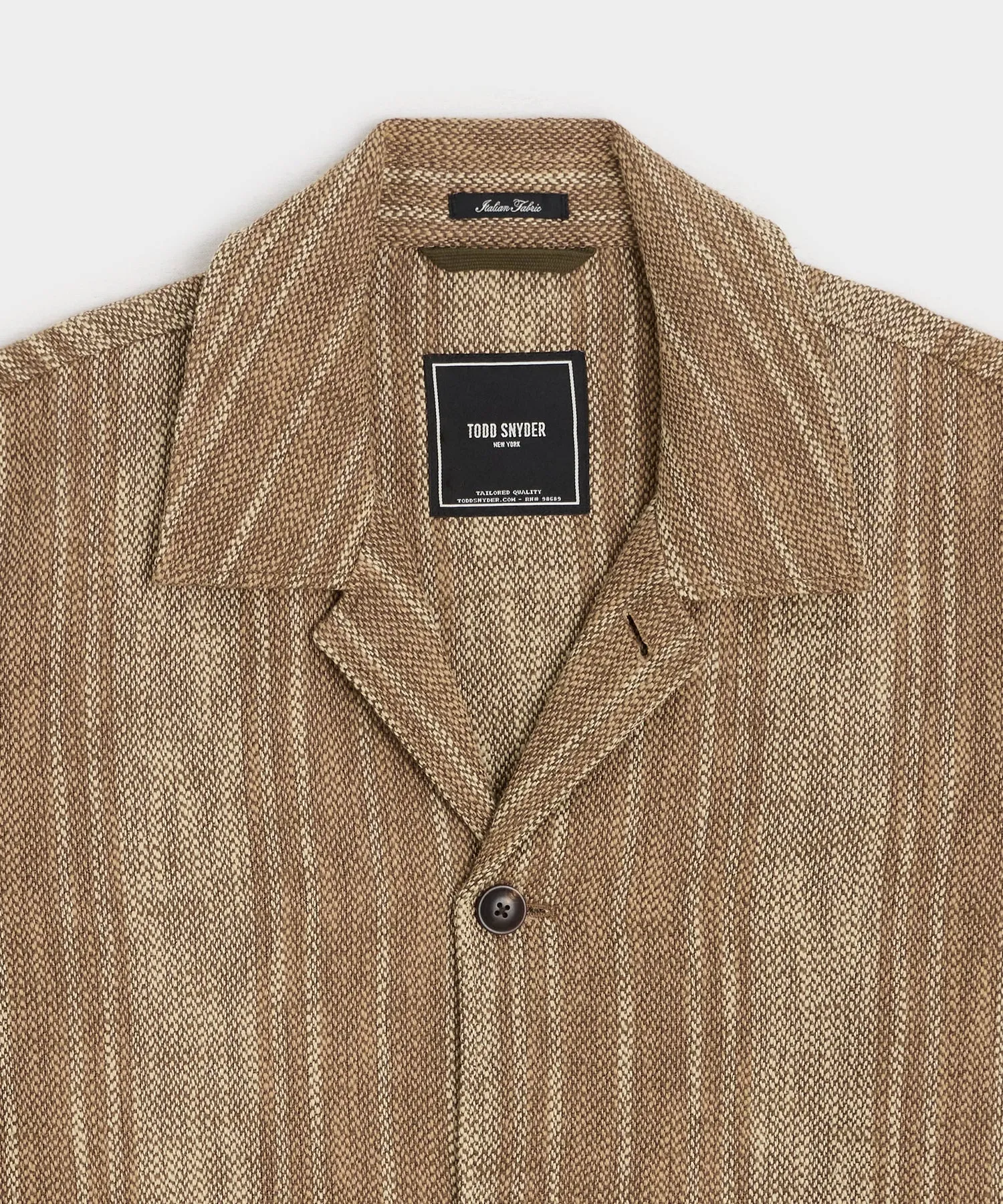 Striped Linen Caf Jacket