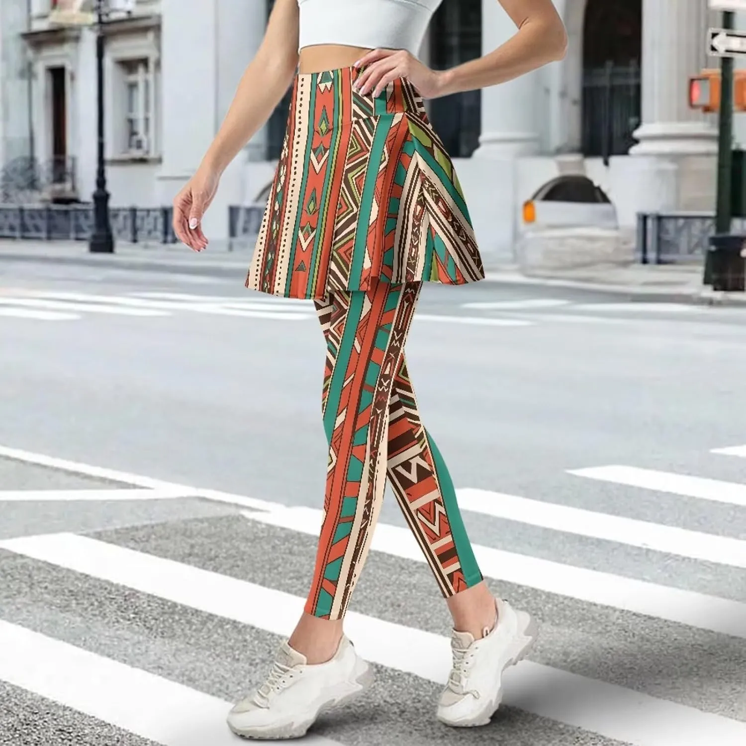 Sunflower Summer Gym Workout Outfits Leggings, Skull Yoga Running Casual Golf Tennis Legging High Waisted Skirts