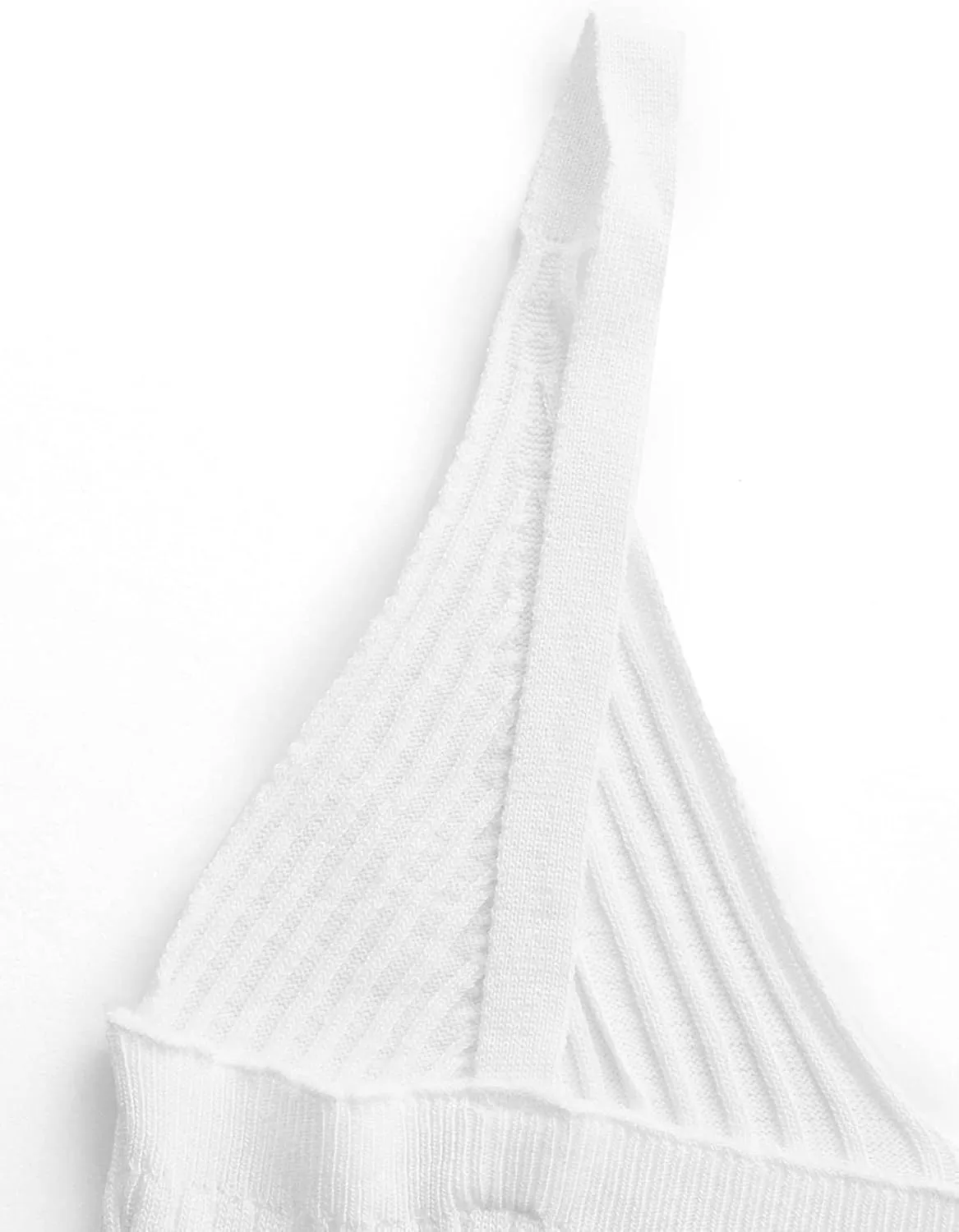 SweatyRocks Women's V Neck Crop Cami Top Ribbed Knit Spaghetti Strap Sleeveless Vest