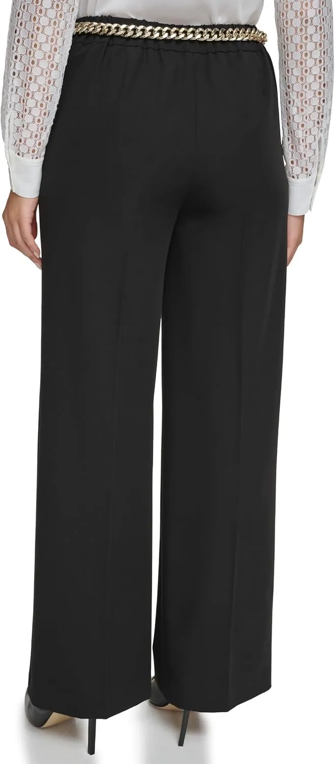 Tommy Hilfiger Women's Belted Wide Leg Pants