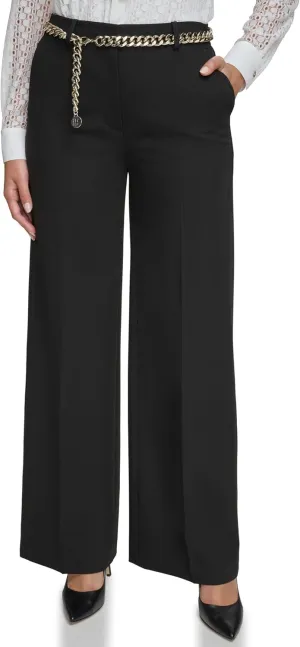 Tommy Hilfiger Women's Belted Wide Leg Pants
