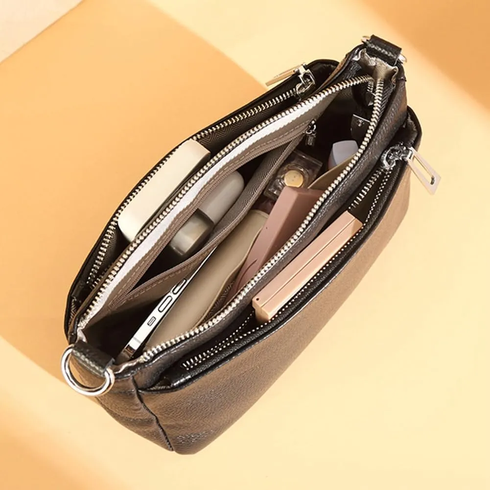 Trendy Crossbody Bags Women Slouchy Cross Body Shoulder Bag Underarm Crescent Hobo Handbag Cute Multiple Pockets Purses