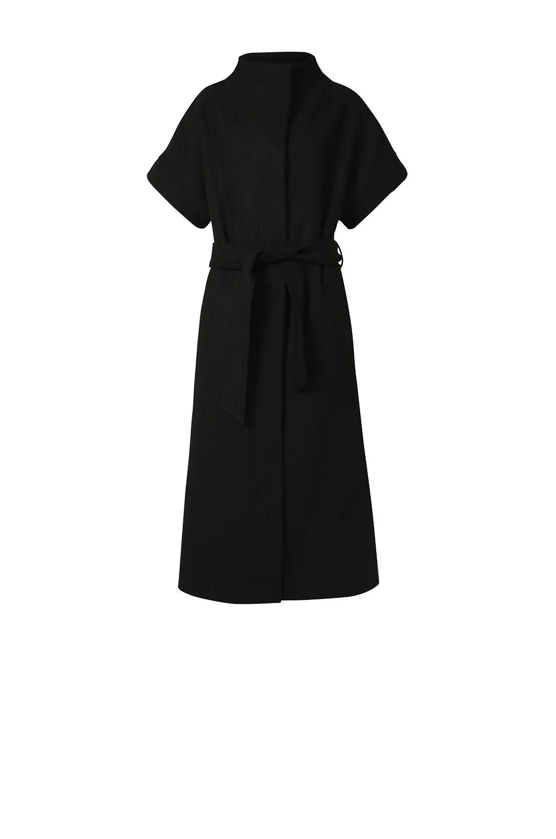tunnelled coat / black