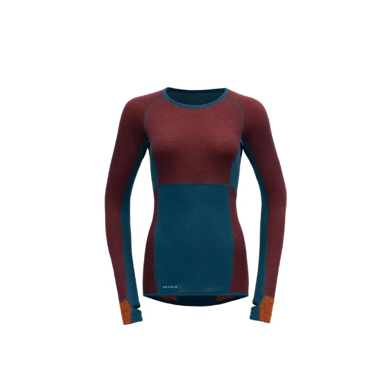 TUVEGGA MERINO SHIRT WOMAN FLAME