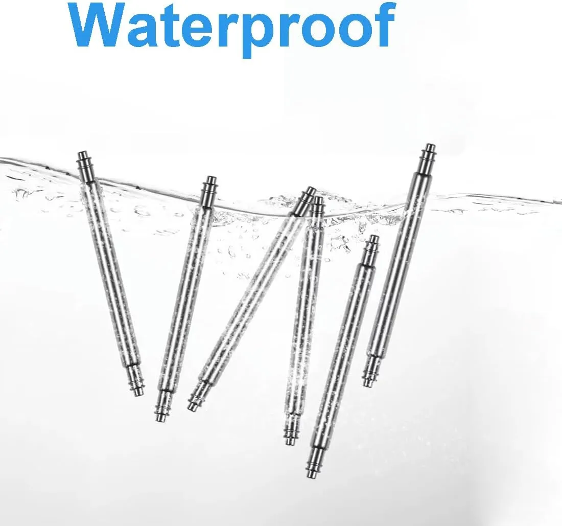 Watch Band Pins Replacement, 1.8mm Heavy Duty Spring Bars Set, Stainless Steel Springbars for Watch Band