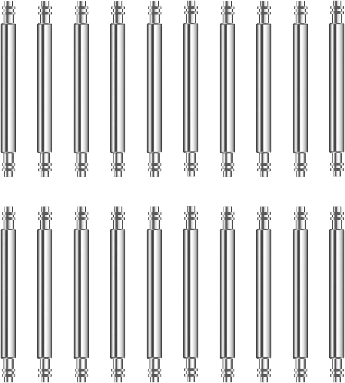 Watch Band Pins Replacement, 1.8mm Heavy Duty Spring Bars Set, Stainless Steel Springbars for Watch Band