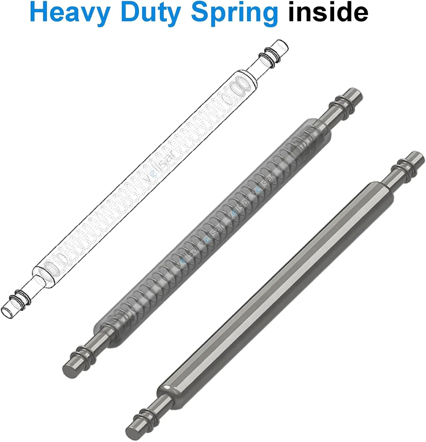 Watch Band Pins Tool Kit, 12-26mm Heavy Duty Watch Spring Bars with Removal Tool