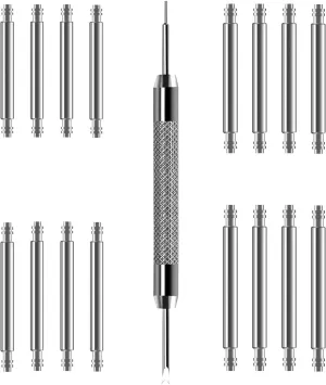 Watch Band Pins Tool Kit, 12-26mm Heavy Duty Watch Spring Bars with Removal Tool