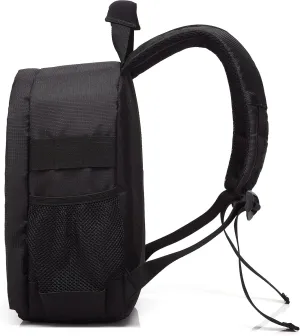 Waterproof Shockproof Shoulder Bag Backpack Travel Case for Nikon Canon Sony SLR/DSLR Digital Lens Camera (Medium, Grey)