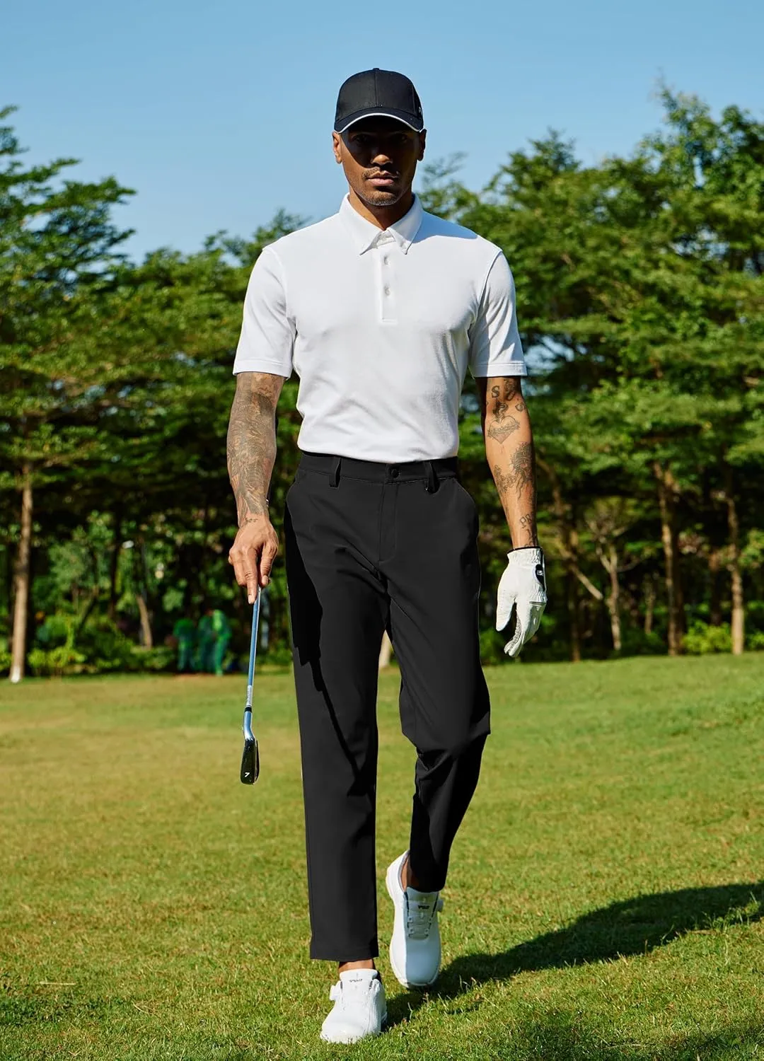 Willit Mens Golf Pants Stretch Dress Pants Quick Dry Work Business Slacks Casual Pants with 4 Pockets 30"/32"/34"