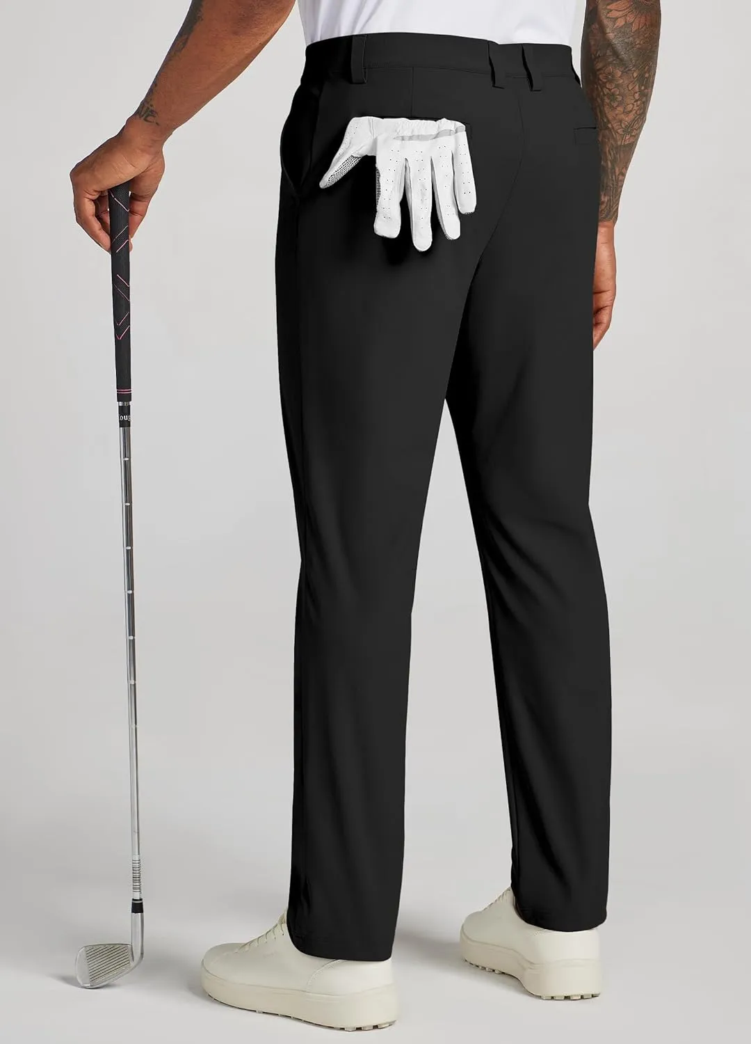 Willit Mens Golf Pants Stretch Dress Pants Quick Dry Work Business Slacks Casual Pants with 4 Pockets 30"/32"/34"