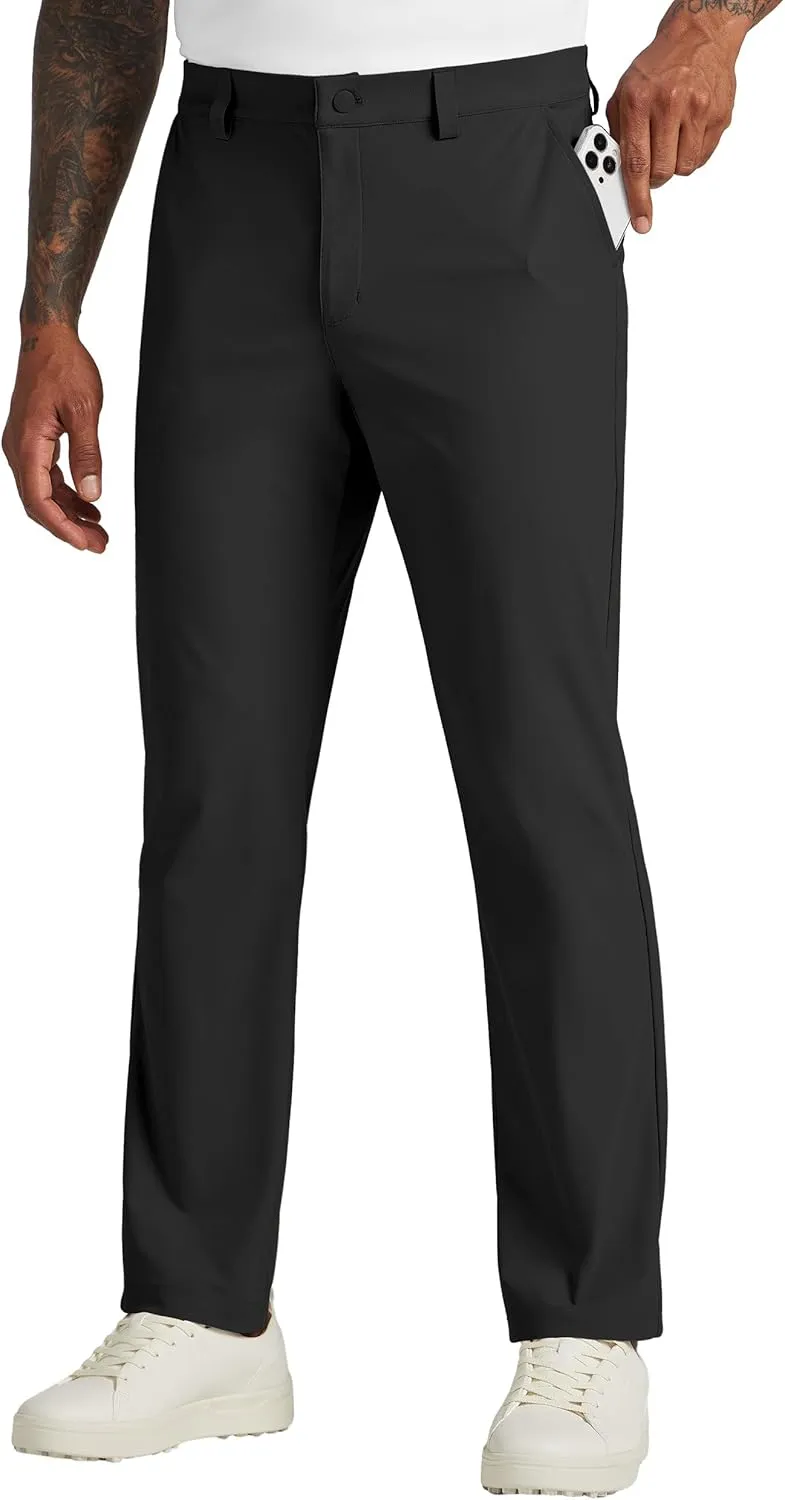 Willit Mens Golf Pants Stretch Dress Pants Quick Dry Work Business Slacks Casual Pants with 4 Pockets 30"/32"/34"