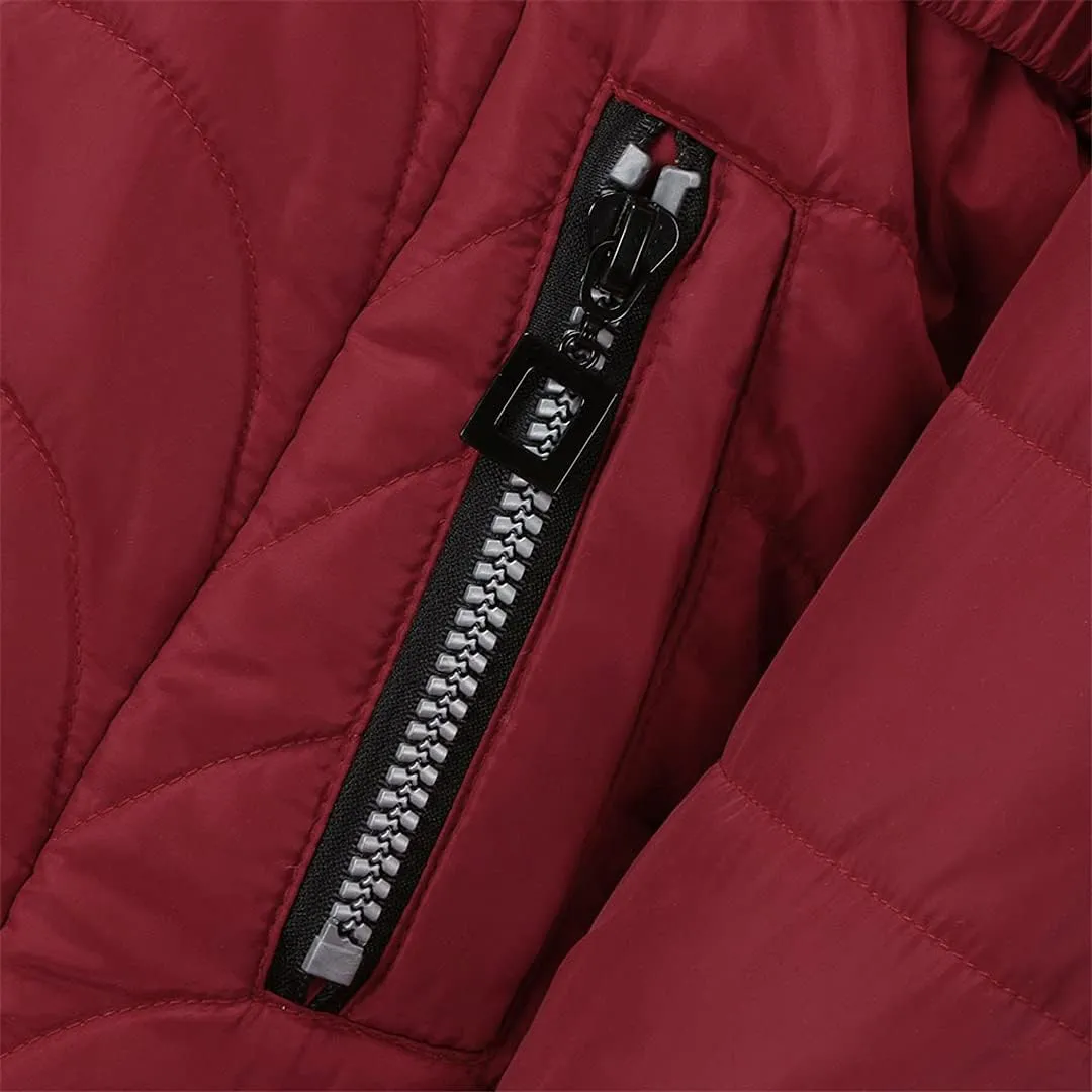 Winter Plus Size Loose Cotton Padded Jacket Long Coat Women Thick Warm Fur Collar Hooded Parka