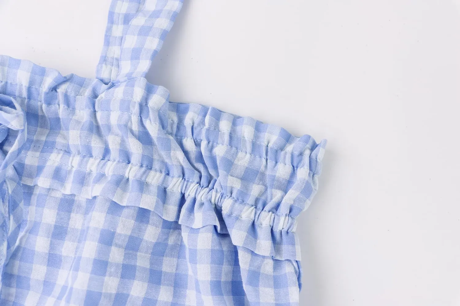 Women Plaid Cropped Camisole Tops Ruched Tie Front Square Neck Backless Loose Cute Crop Cami Tank Adjustable Top