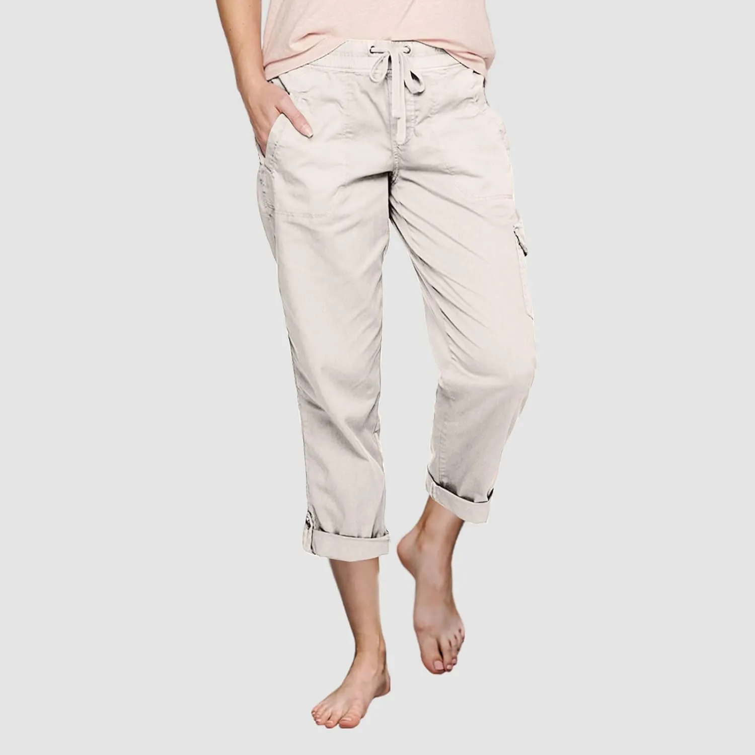 Women's Cotton Linen Summer Baggy Palazzo Lounge Pants Low Waist Wide Leg Plus Size Palazzo Pants Office