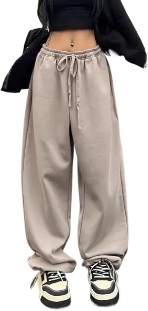 XPONNI Y2K Baggy Sweatpants - Wide Leg Women's Pants